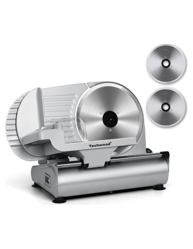 Cortadora de Carne Eléctrica Techwood 200W con Cuchilla 22.86cm