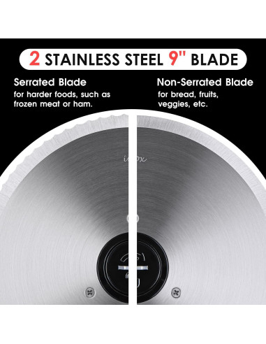 Cortadora de Carne Eléctrica Techwood 200W con Cuchilla 22.86cm