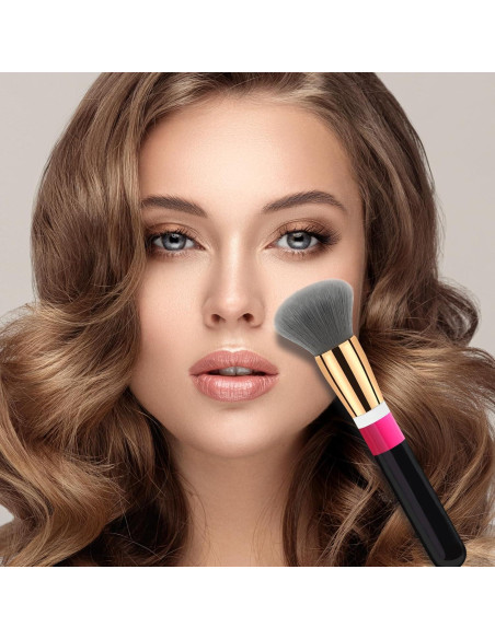 Brocha de Maquillaje Banidy para Polvo y Fundación - Cerdas Suaves