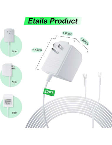 Transformador de Timbre 24V XZGM para Ring y Google Nest