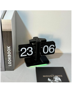 Reloj Digital de Volteo Itigoitie Retro con Luz Nocturna 2