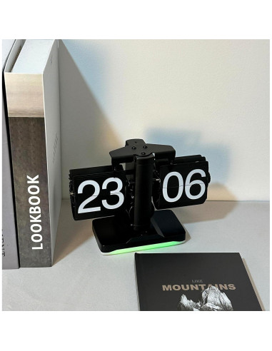 Reloj Digital de Volteo Itigoitie Retro con Luz Nocturna