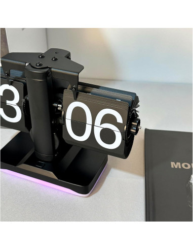 Reloj Digital de Volteo Itigoitie Retro con Luz Nocturna