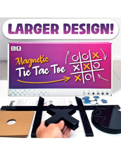 Juego de Tres en Raya Magnético HMmagnets para Pared 43x43cm 2