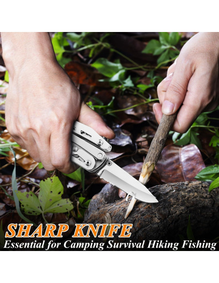 Cuchillo Multiuso RoverTac 18 en 1 Acero Inoxidable Camping