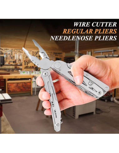 Cuchillo Multiuso RoverTac 18 en 1 Acero Inoxidable Camping