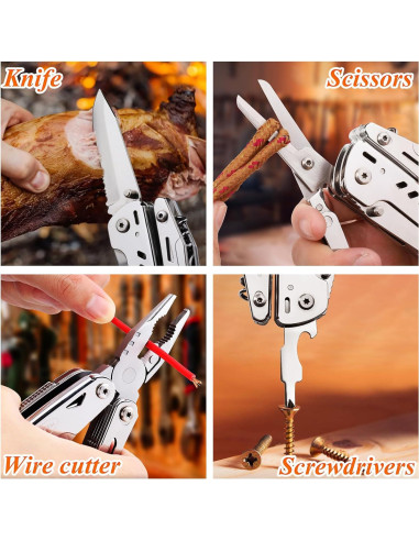 Cuchillo Multiuso RoverTac 18 en 1 Acero Inoxidable Camping