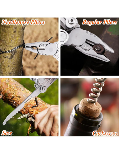 Cuchillo Multiuso RoverTac 18 en 1 Acero Inoxidable Camping