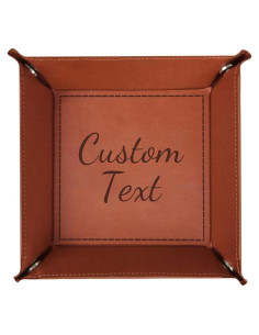 Bandeja Personalizada Cuero PU Prints Fun 16x16 cm