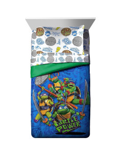 Conjunto de Edredón Completo Jay Franco Tortugas Ninja 7 Piezas 2