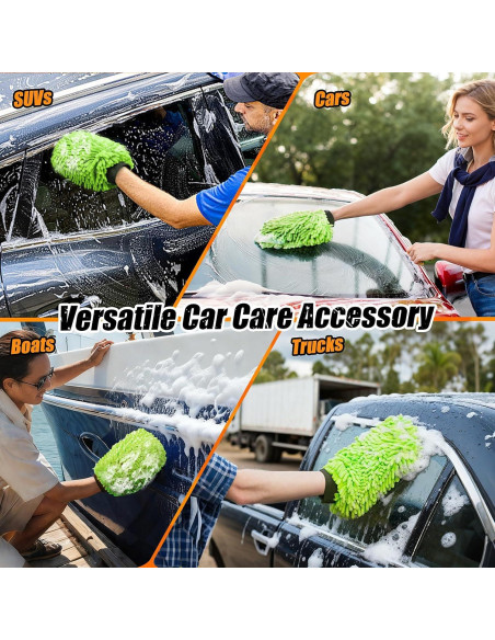 Mitón de Lavado de Autos Anelueeoo Microfibra Chenille 20x30cm