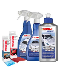 Kit de Cuidado SONAX PPF y Vinilo - Limpiador y Protector 2.01kg