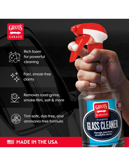Limpiador de Vidrios Espumoso Griot's Garage 650 ml - Sin Rayas