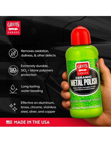 Pulidor de Metal Cerámico Griot's Garage 453g - Restaurador y Removedor de Oxidación