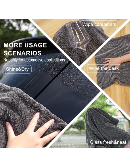 Paquete de 2 Toallas de Secado XL Singrune 1300GSM Microfibra