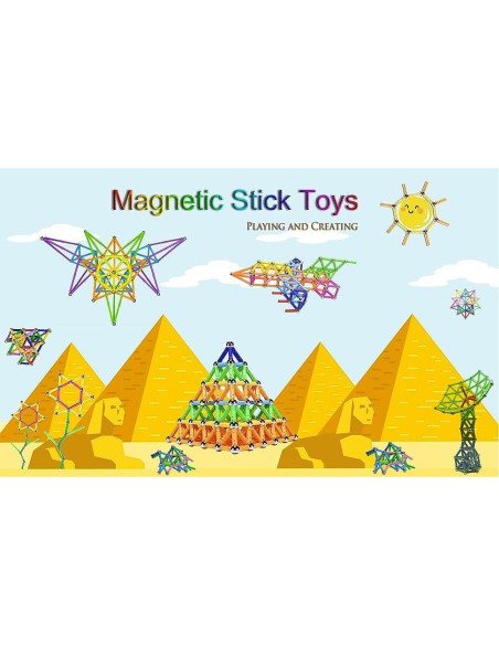 308 Piezas Juguetes de Construcción Magnéticos Veatree