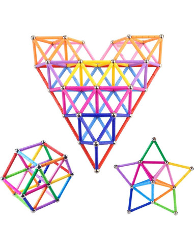 308 Piezas Juguetes de Construcción Magnéticos Veatree