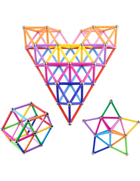 308 Piezas Juguetes de Construcción Magnéticos Veatree