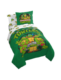 Juego de Cama Doble Jay Franco Tortugas Ninja 7 Piezas