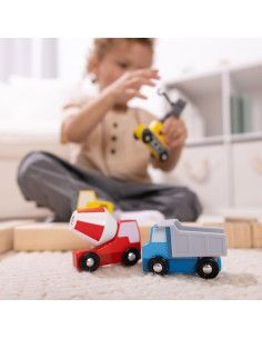 Vehículos de Construcción de Madera Melissa & Doug - 8 Piezas 2