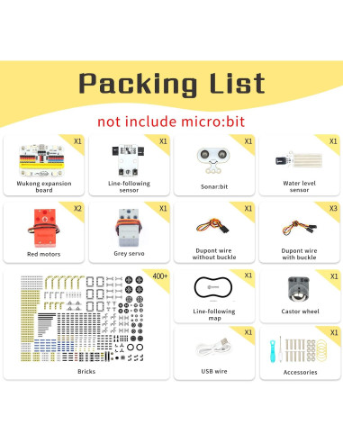 Kit de Sensores Electrónicos 32 en 1 ELECFREAKS para micro:bit
