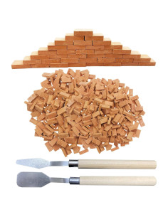 Conjunto de Mini Ladrillos de Pared Rojos Woohome - 500 Pcs