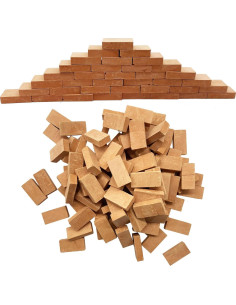 Conjunto de Mini Ladrillos de Pared Rojos Woohome - 500 Pcs 2