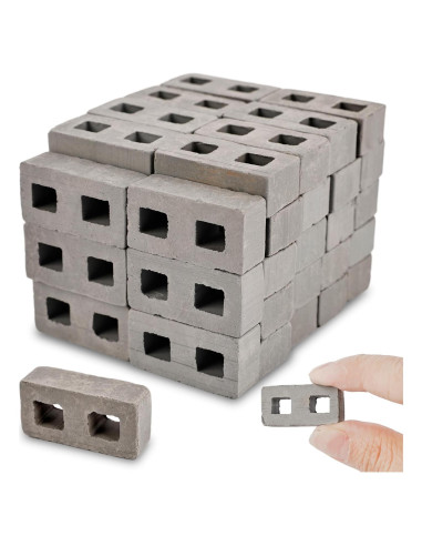 120 Mini Ladrillos de Arcilla Spaluck 1/12 para Modelos