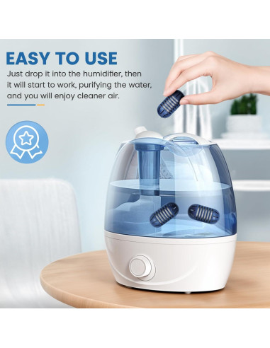 Cartucho de Desmineralización Isinlive para Humidificadores Ultrasónicos - Paquete de 12