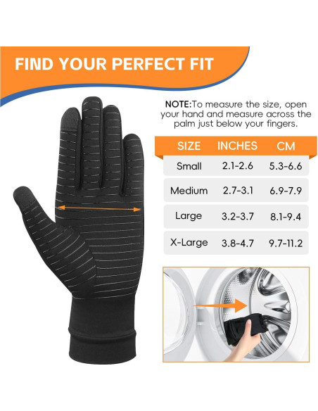 Guantes de Artritis Big Mango con Dedos Táctiles - Alivio Dolor