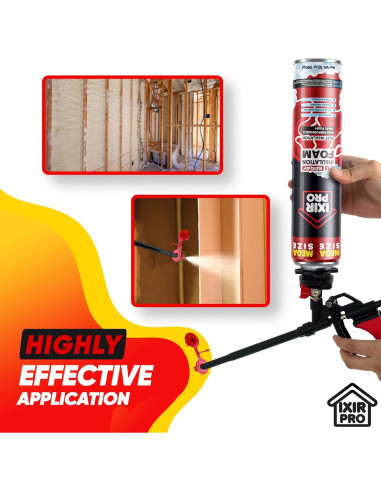 Espuma de Aislamiento en Spray ixirpro 850 g - Sellador Expandible