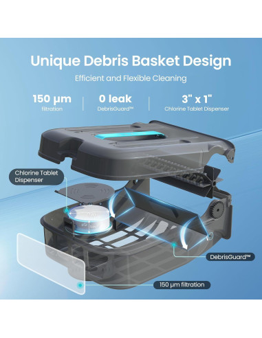 Robot Limpiador de Piscina Solar AIPER Surfer S2 24/7 APP