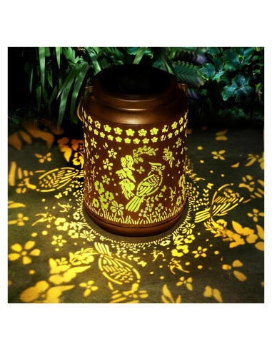 Linterna Solar Decorativa Buwheekoki Cardenal IP65 17cm
