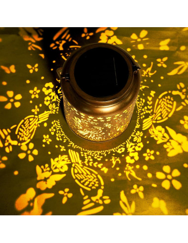 Linterna Solar Decorativa Buwheekoki Cardenal IP65 17cm