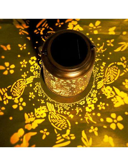 Linterna Solar Decorativa Buwheekoki Cardenal IP65 17cm