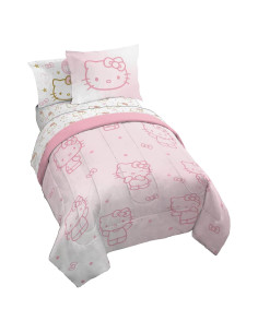 Juego de Edredón Twin Hello Kitty Jay Franco - 5 Piezas