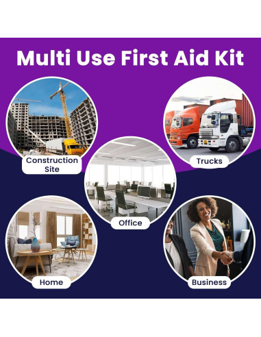 Kit de Primeros Auxilios ProHeal para 10 Personas - 111 Suministros