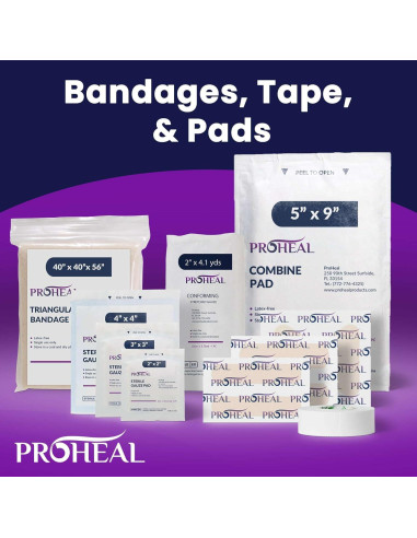 Kit de Primeros Auxilios ProHeal para 10 Personas - 111 Suministros