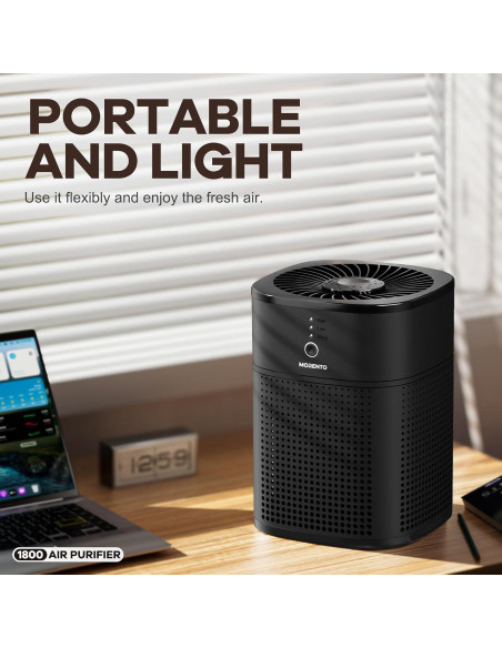 Purificador de Aire MORENTO HY1800 HEPA 360 para Dormitorio