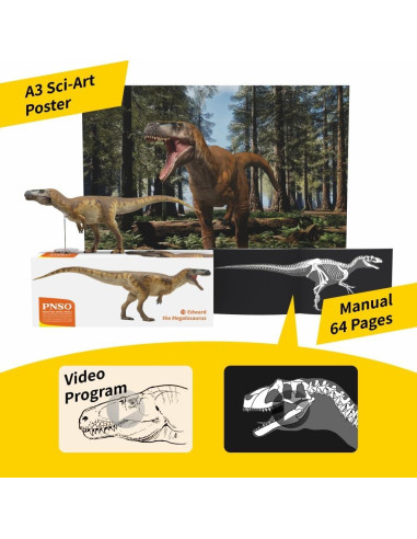 Modelo Dinosaurio Megalosaurus PNSO 25,4x12,7cm Detallado