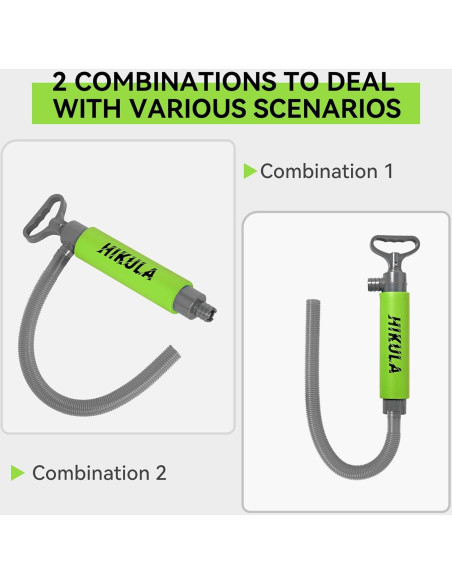 Bomba de Achique Manual HIKULA para Kayak 43 cm Verde