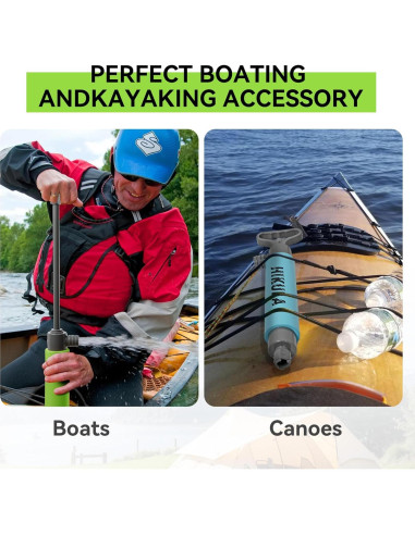 Bomba de Achique Manual HIKULA para Kayak 43 cm Verde