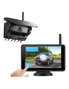 Cámara de Respaldo Inalámbrica Solar eRapta AWTCM501 5" HD1080P