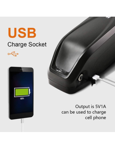 Batería de Ebike Yose Power 48V 13Ah para Motor 200-1000W