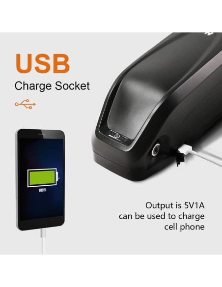 Batería de Ebike Yose Power 48V 13Ah para Motor 200-1000W