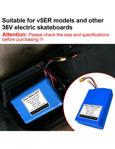 Batería de Skateboard Eléctrico 36V 8Ah Genérico Compatible