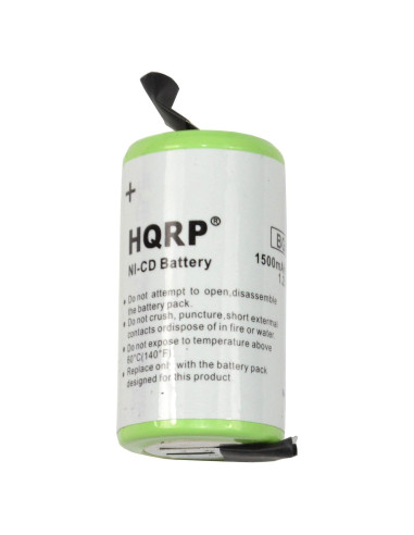 Batería de Reemplazo HQRP para Afeitadoras Wahl 1.2V 1500mAh