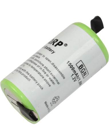 Batería de Reemplazo HQRP para Afeitadoras Wahl 1.2V 1500mAh