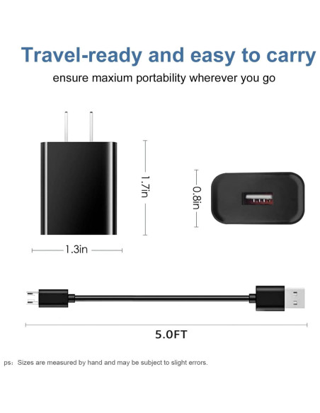 Cable de Carga Micro USB para Bomba Insulina Tandem t:slim X2 1.52m