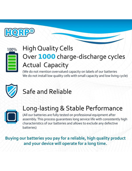 Batería de Reemplazo HQRP para Afeitadoras Wahl 1.2V 1500mAh